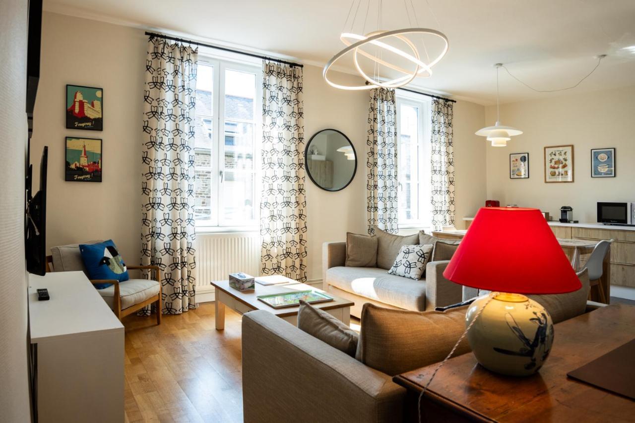 Bel Appartement, Bien Equipe Et Confortable Dans Le Centre Historique Fougeres Exterior photo